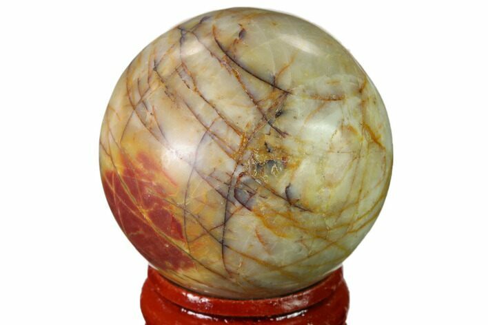 Polished Cherry Creek Jasper Sphere - China #136133